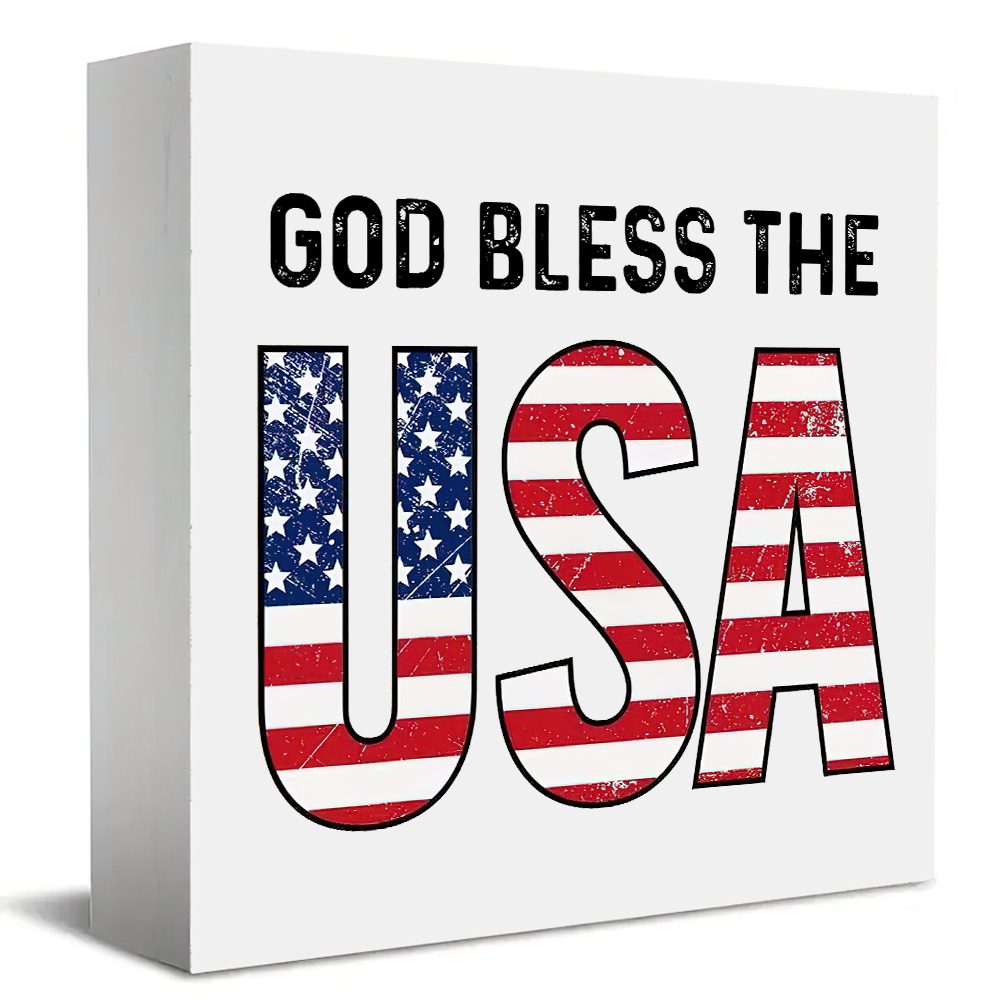 Office Furniture Usa - 1 Piece God Bless The USA