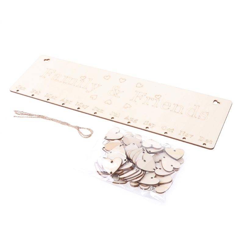 Wooden Calendar Birthday Remin - Magnetic Whiteboard Calendar 评论和价格