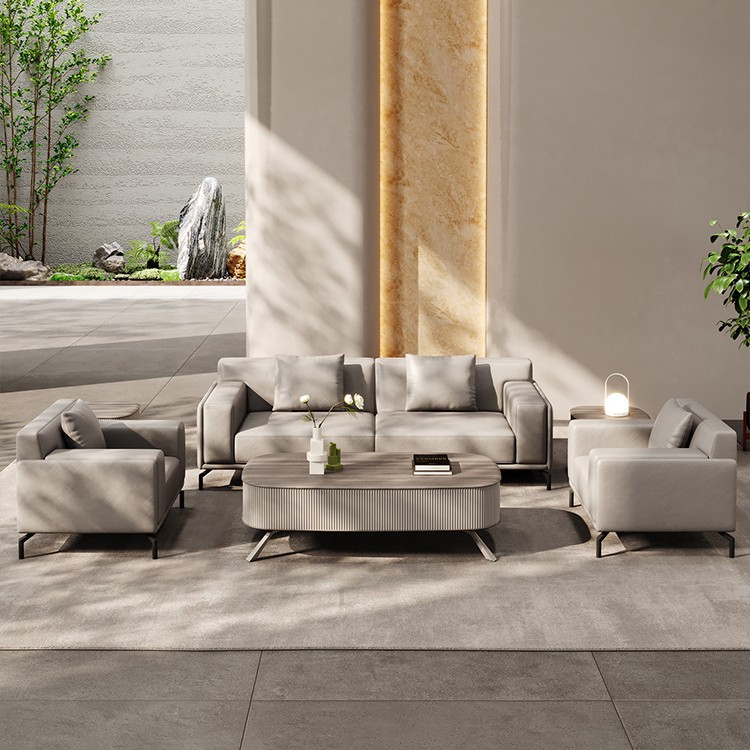 Leather office sofa combinatio - Office Furniture First 评论和价格