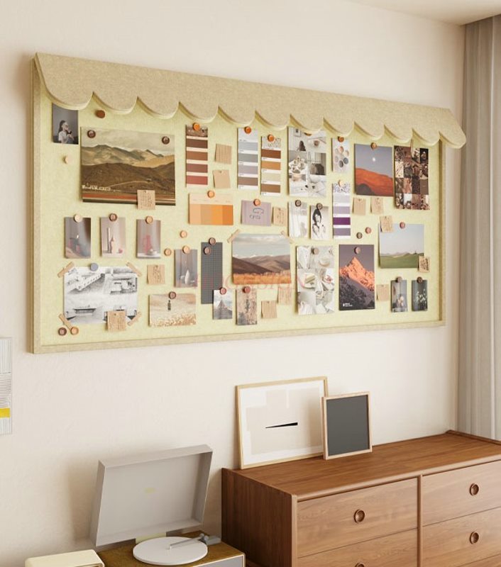 1pcs Stereoscopic eaves, felt  - Bulletin Board Cork 评论和价格