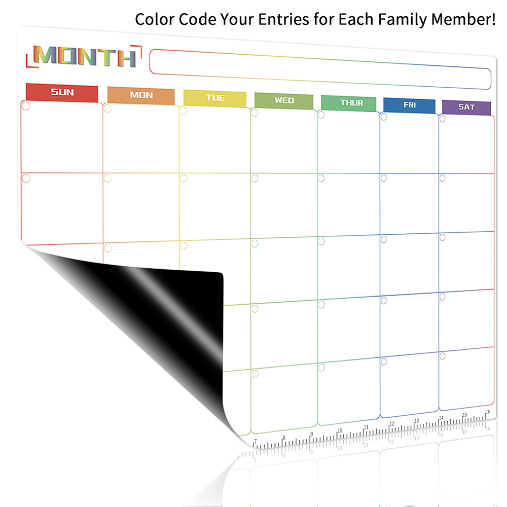 Magnetic Dry Erase Board Reusa - Magnetic Whiteboard Calendar 评论和价格