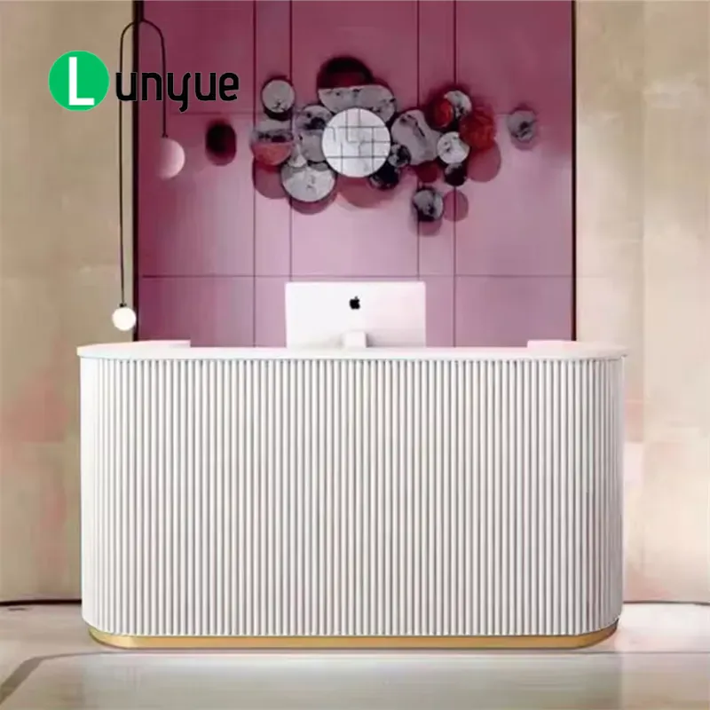 Modern Pink White Front Counte - Office Furniture Kl 评论和价格