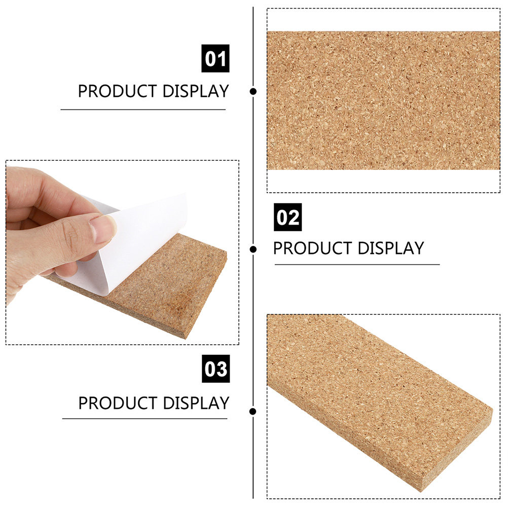 4Pcs Cork Strip Wall Stickers  - Bulletin Board Cork 评论和价格