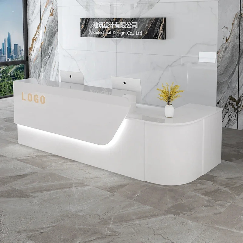 Storage Luxury Reception Desk  - Office Furniture In Usa 评论和价格